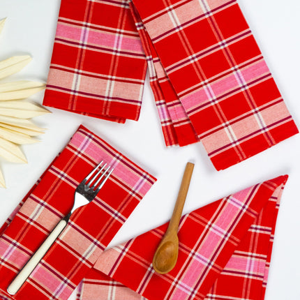 Camila Plaid Dinner Napkin Set