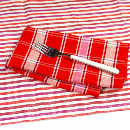 Camila Plaid Dinner Napkin Set