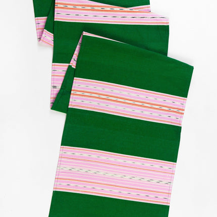 Cantel Runner - Grass & Pink