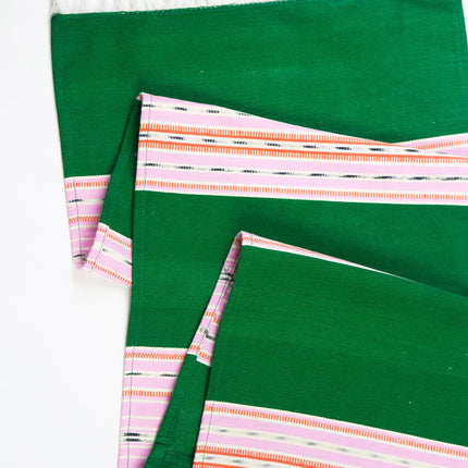 Cantel Runner - Grass & Pink