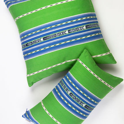 Cantel Pillow - Green & Blue