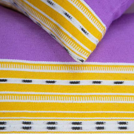 Cantel Pillow - Orchid & Mustard