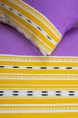 Cantel Pillow - Orchid & Mustard