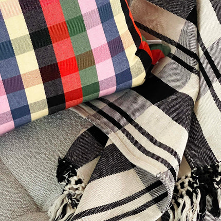 Cecilia Striped Cotton Throw Blanket