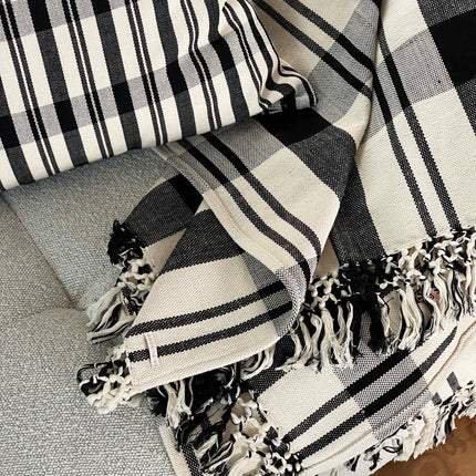 Cecilia Striped Cotton Throw Blanket