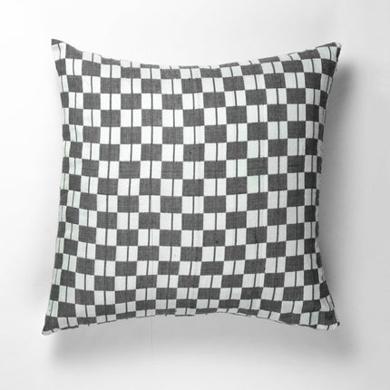 Sujani Pillow - Black & White Checkered Pillow