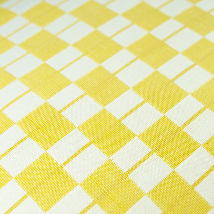 Sujani Pillow - Yellow & White Checkered