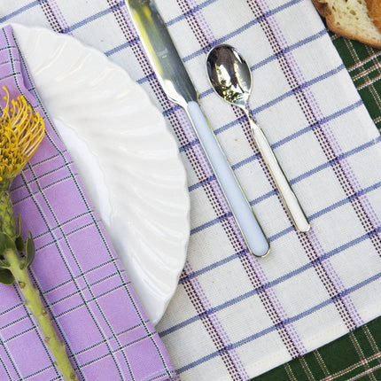 San Lucas Plaid White & Lilac Placemat