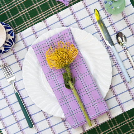 Chiapas Plaid Lilac Napkin