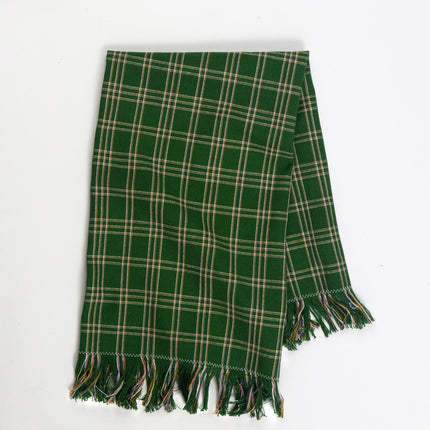 Chiapas Plaid Forest Green Kitchen Towel