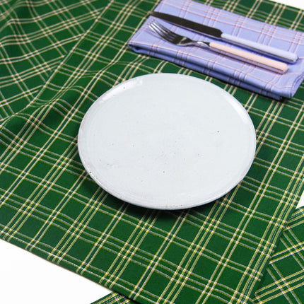 Chiapas Plaid Forest Green Placemat
