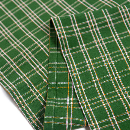 Chiapas Plaid Forest Green Table Runner