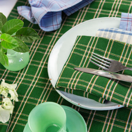 Chiapas Plaid Forest Green Placemat