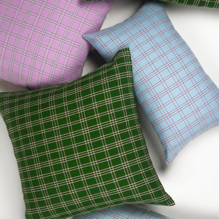Chiapas Plaid Forest Green Pillows