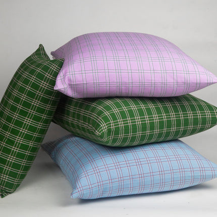 Chiapas Plaid Forest Green Pillows