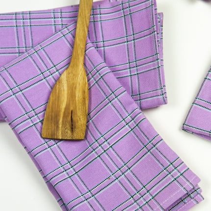 Chiapas Plaid Lilac Napkin