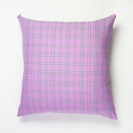Chiapas Plaid Lilac Pillow