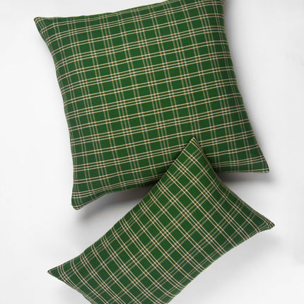 Chiapas Plaid Forest Green Pillows