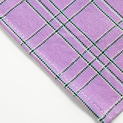Chiapas Plaid Lilac Table Runner