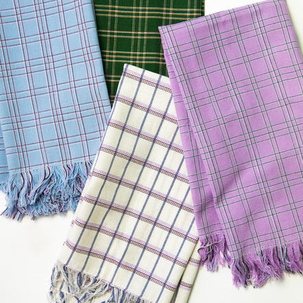 Chiapas Plaid Forest Green Kitchen Towel