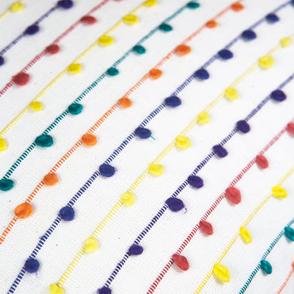 Vintage Rainbow Nubby Pillow