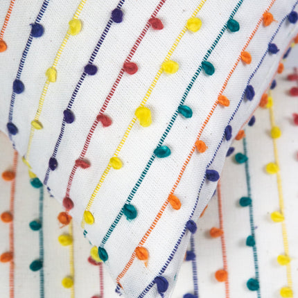 Vintage Rainbow Nubby Pillow