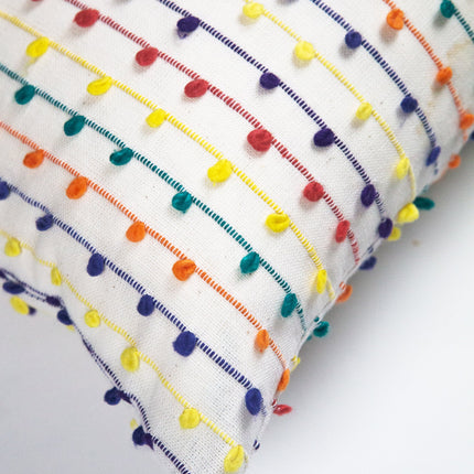Vintage Rainbow Nubby Pillow