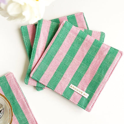 Flora Striped Coasters