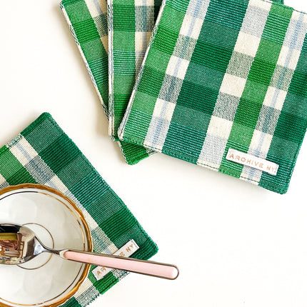 Josefina Plaid Coasters