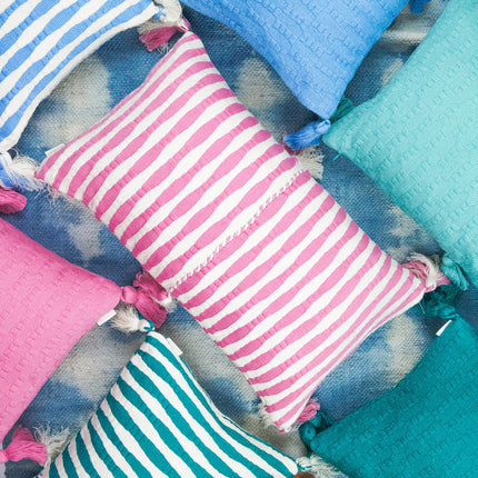 Antigua Pillow - Sky Blue Solid