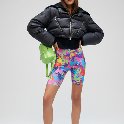 Cropped Biker Puffer Jacket LOWER EAST SIDE BYMANYC ® New York
