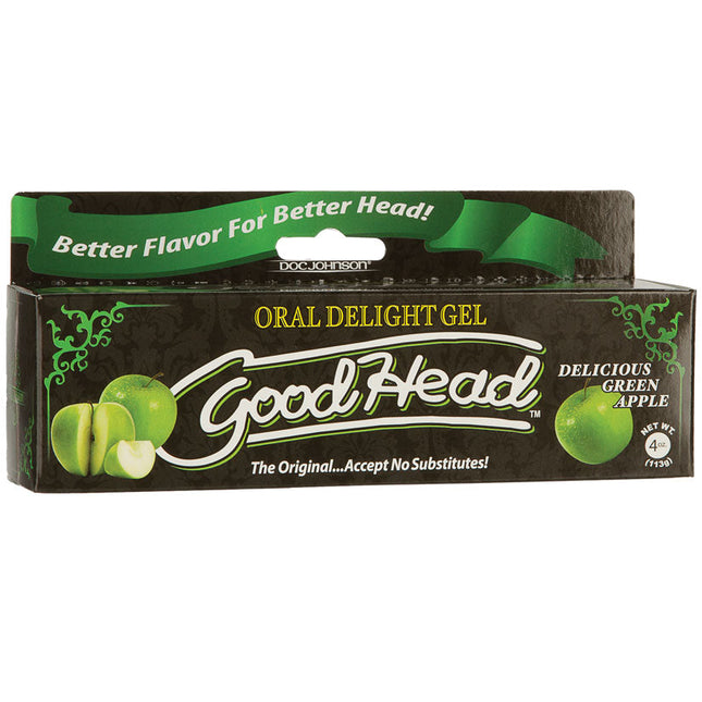 GoodHead Oral Delight Gel – Green Apple Flavored Oral Sex Enhancer 4oz