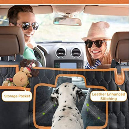 4-in-1 Pet Car Seat Cover | Waterproof Scratch-Resistant Rear Seat & Trunk Cushion for Dogs