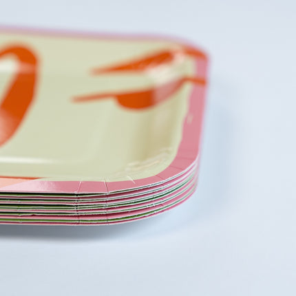 Art Party Dessert Plates — 7 Inch, 12-Pack