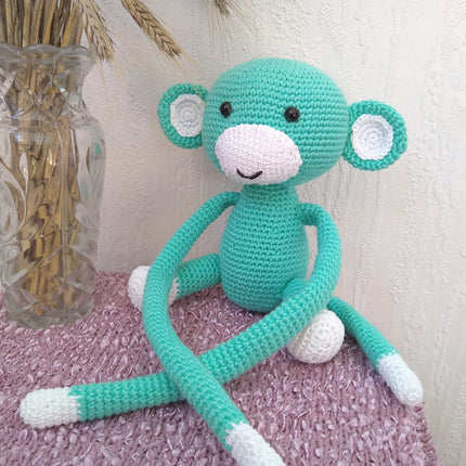 Crochet Monkey Curtain Holder - Cute & Cozy Nursery Decor