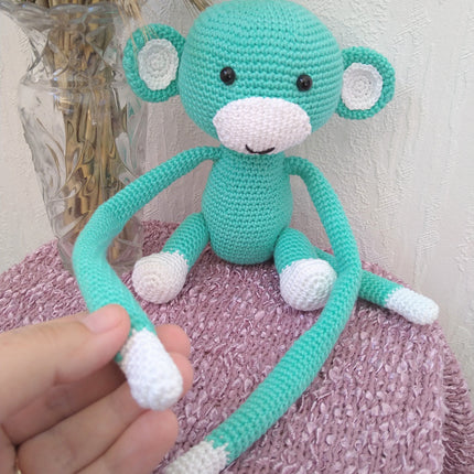 Crochet Monkey Curtain Holder - Cute & Cozy Nursery Decor