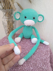 Crochet Monkey Curtain Holder - Cute & Cozy Nursery Decor