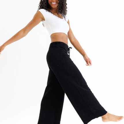 Demi Cotton Stretch Cropped Tee