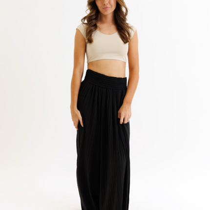 Demi Cotton Stretch Cropped Tee