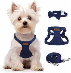 No Pull Puppy Harness and Leash Set – Soft, Escape-Proof, and Fully Adjustable!