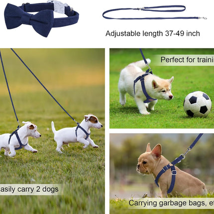 No Pull Puppy Harness, Leash & Collar Set — Soft, Escape-Proof, Adjustable