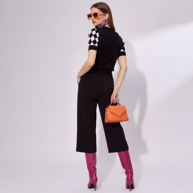 Diamond Grid Knit Top, Williamsburg | Women - BYMANYC ® New York