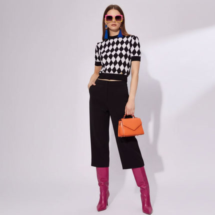 Diamond Grid Knit Top, Williamsburg | Women - BYMANYC ® New York