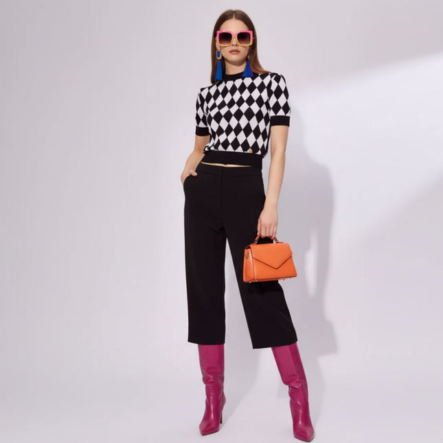 Diamond Grid Knit Top, Williamsburg | Women - BYMANYC ® New York