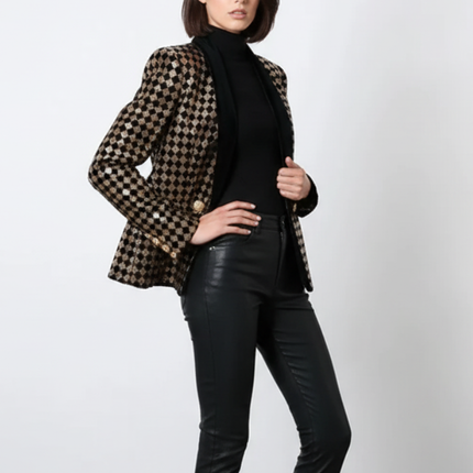 Diamond Inlay Blazer, Wall Street | Women - BYMANYC ® New York