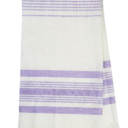 White & Lilac Kitchen Towel