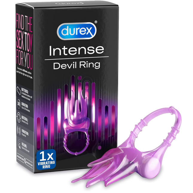 Durex Devil Ring Vibrating Ring – Purple | Flexible & Silent Design