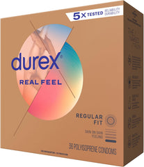 Durex Avanti Bare Real Feel – Non-Latex, Lubricated Condoms, 36 Count