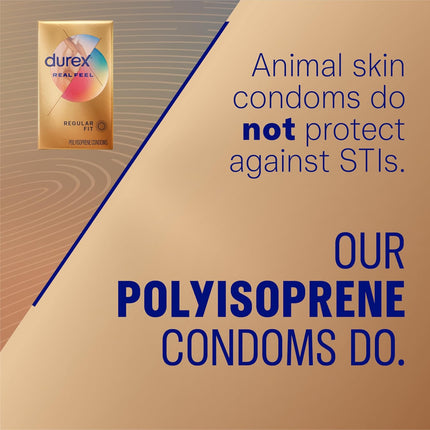 Durex Avanti Bare Real Feel – Lateks Olmayan, Kayganlaştırıcılı Kondomlar, 36 Adet