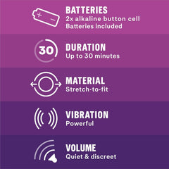 Durex Devil Ring Vibrating Ring – Purple | Flexible & Silent Design
